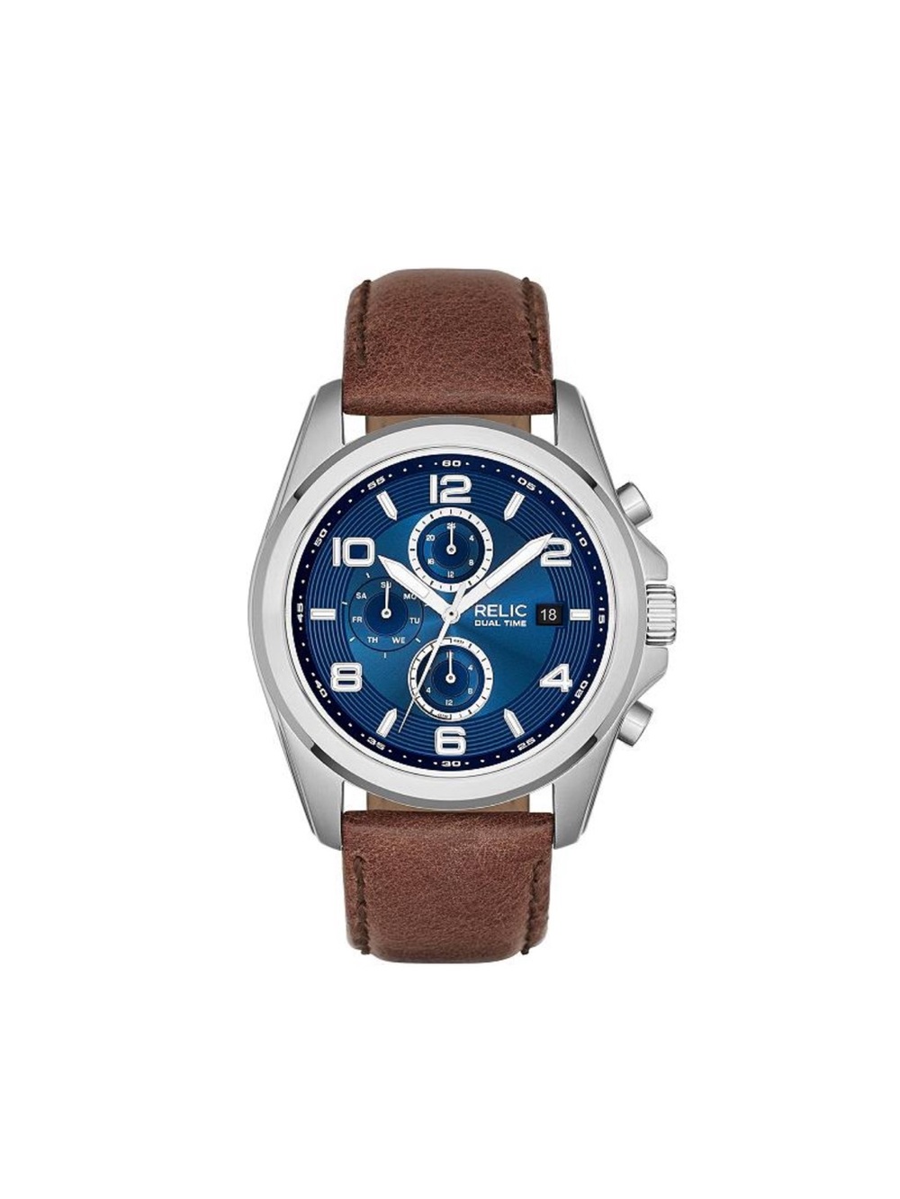 Relic by Fossil Men's 44mm Daley Leather Watch - ZR15794